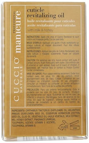 Cuccio cuticle revitalizing oil with milk and honey packaging