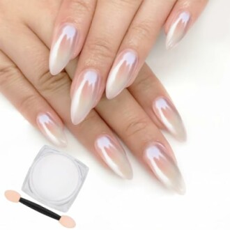 Artdone White Pearl Chrome Nail Powder