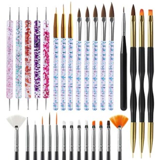 Artdone 31pcs Nail Art Brush Set